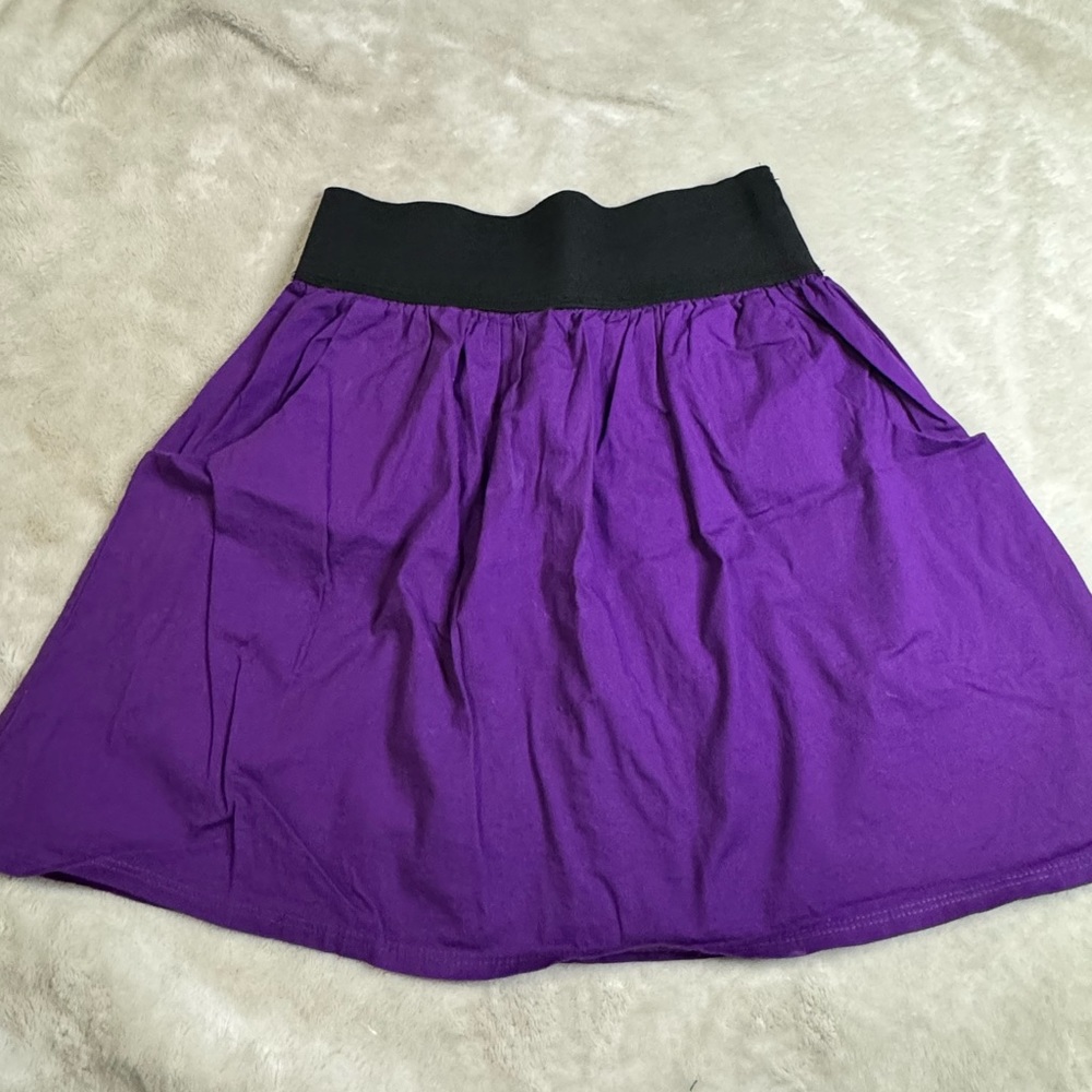 Purple flowy skirt